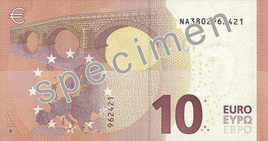 Le nouveau 10 euros et la méthode TRI : Toucher, Regardez, Incliner