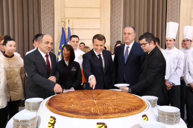 Épiphanie à l’Élysée. Les maîtres boulangers reçus pour le partage de la galette