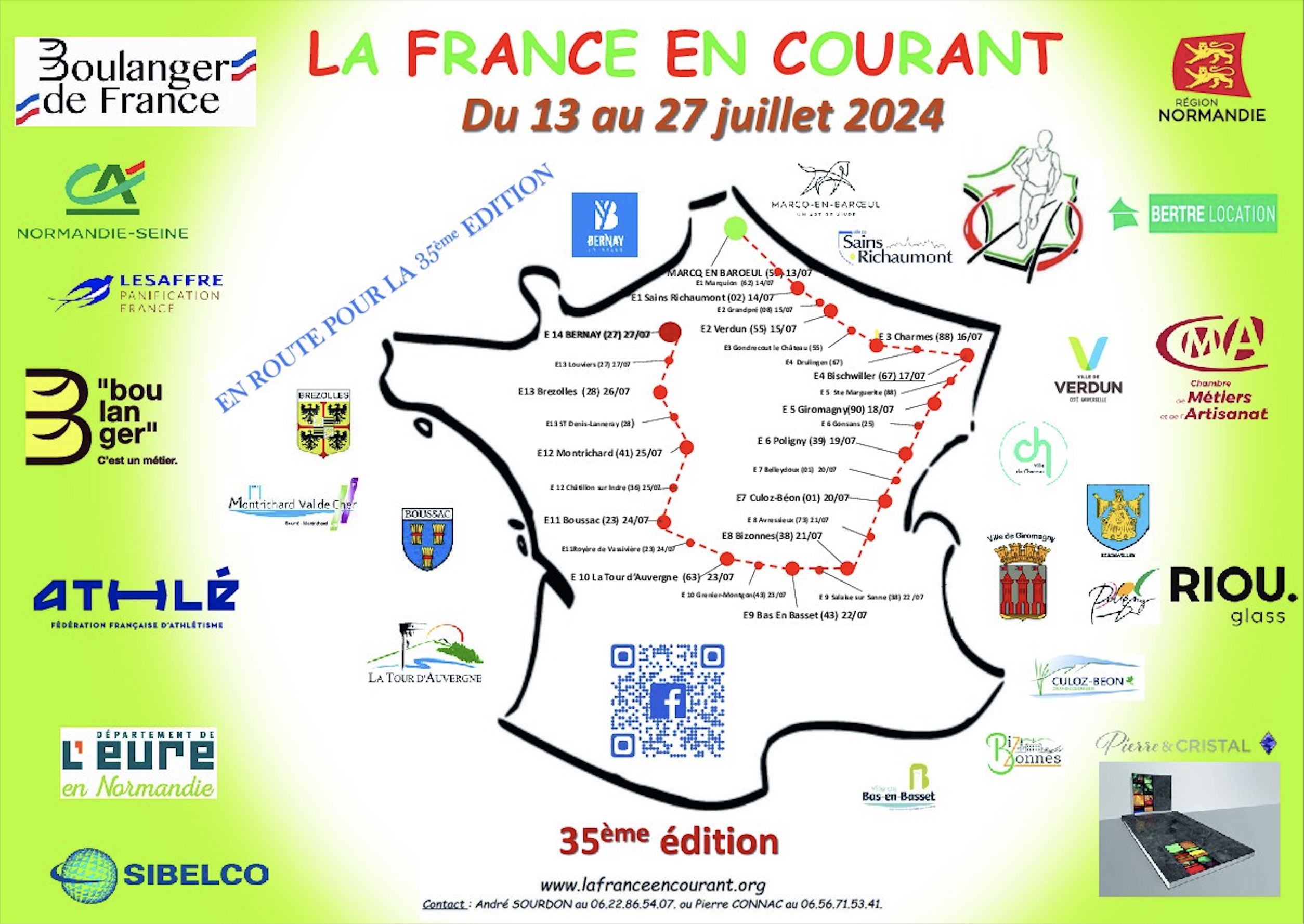 35ème édition de la course relais « La France en Courant »