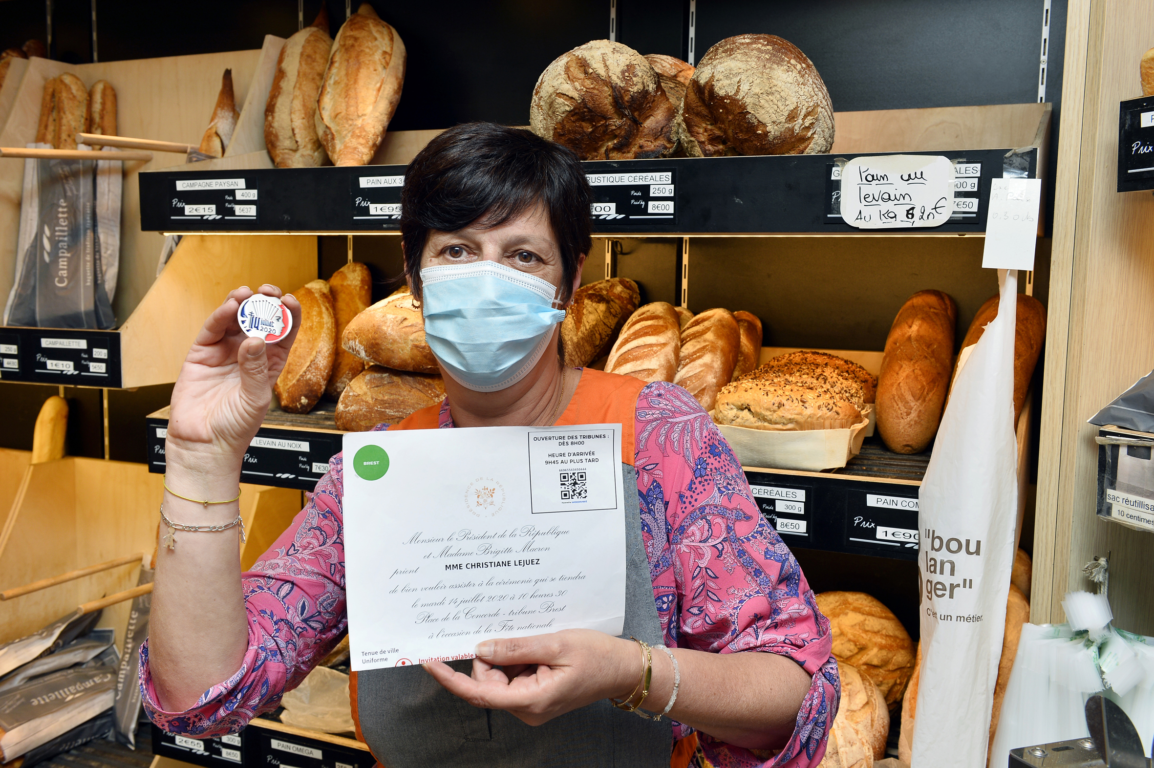 Christiane Lejuerz, une vendeuse en boulangerie reçue à l’Élysée