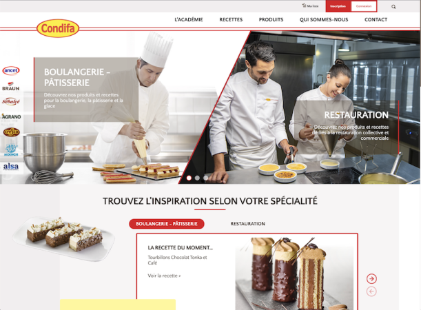 Un nouveau site Internet Condifa, pour toujours plus de recettes et d’idées gourmandes