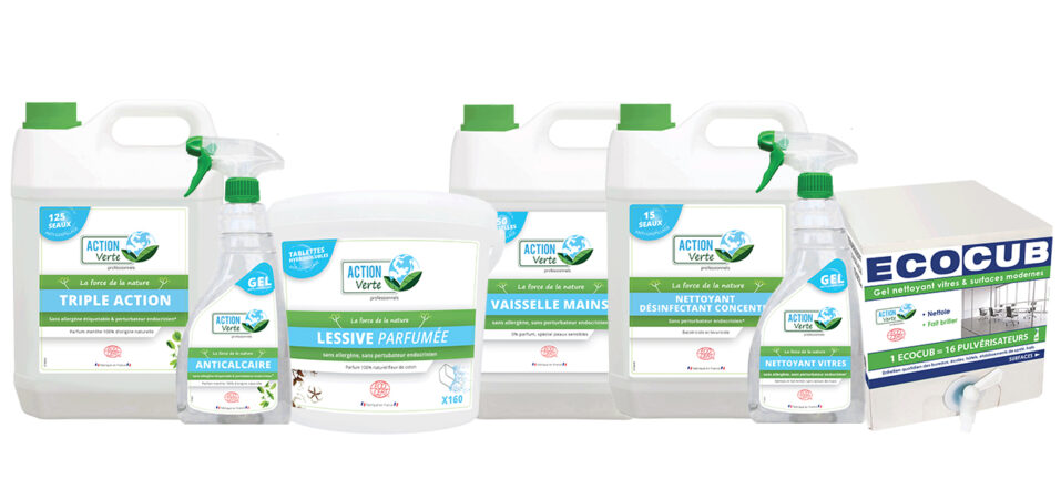 Action verte, des produits nettoyants écologiques pour les professionnels
