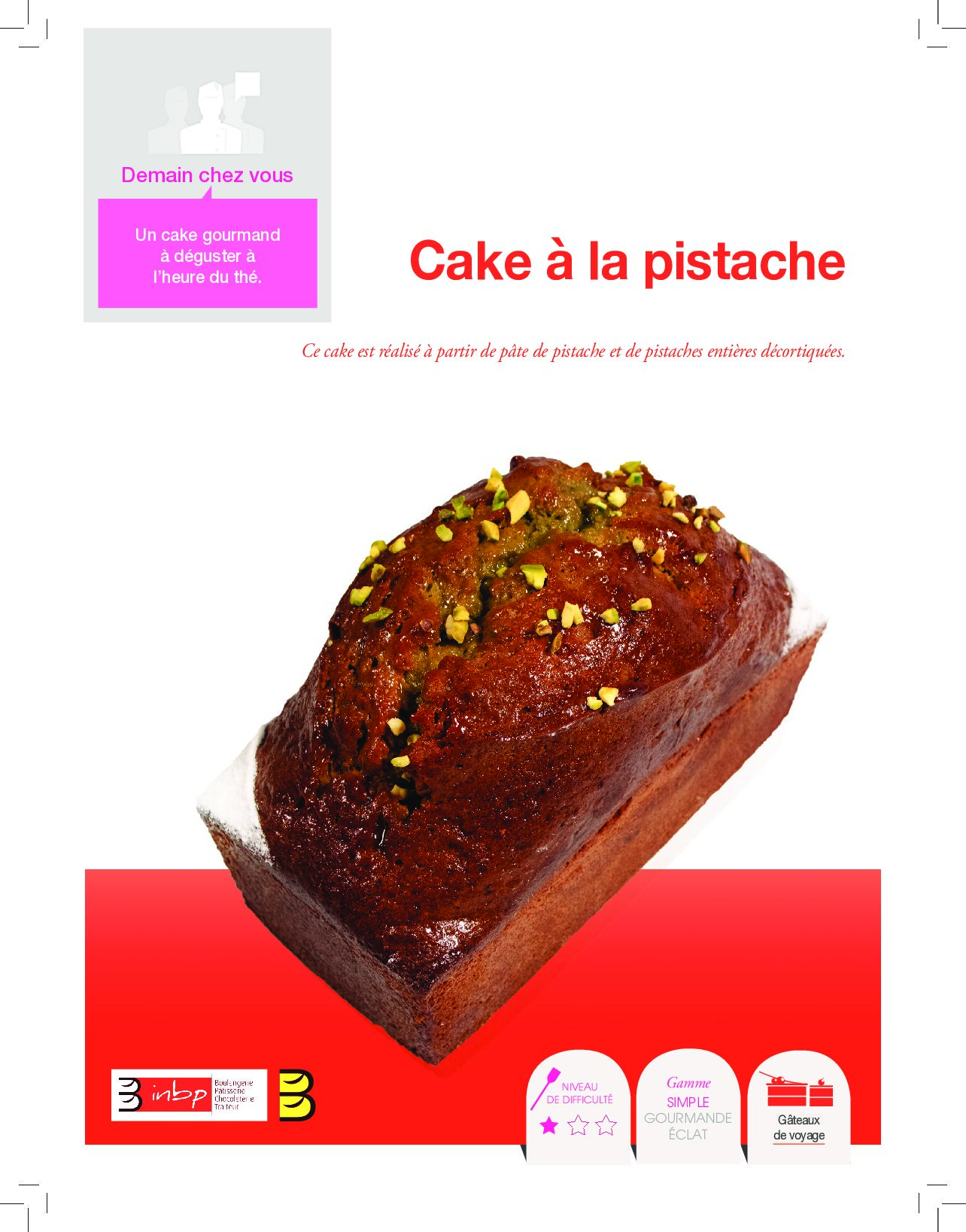 Cake à la pistache