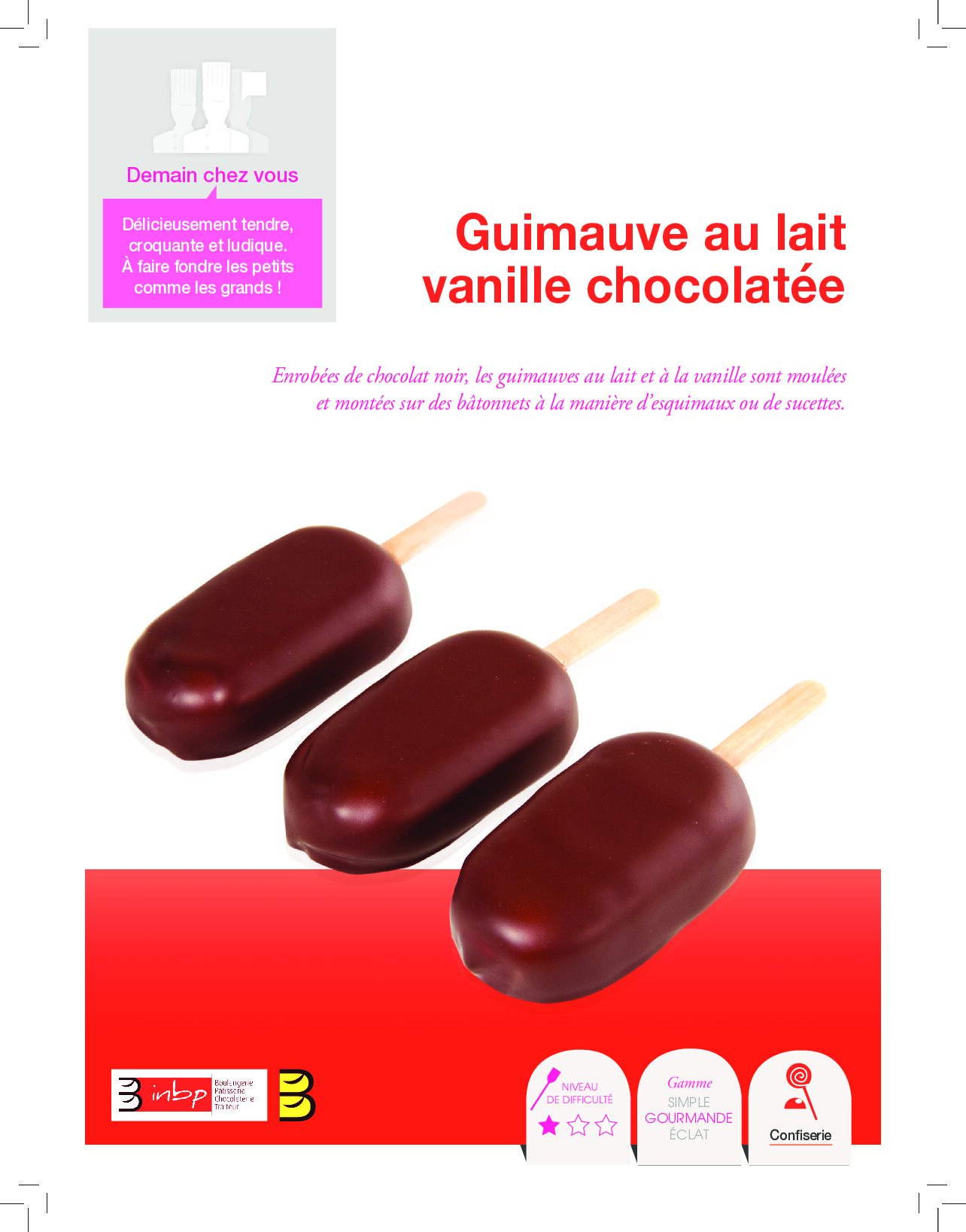 Guimauve au lait vanille chocolatée