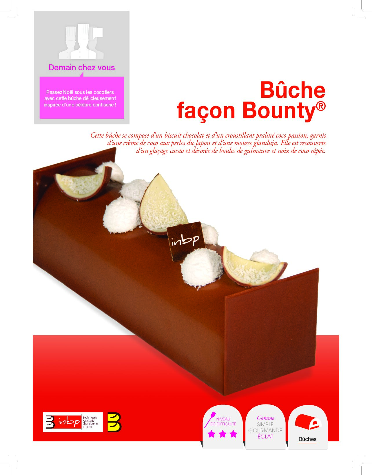 Bûche façon Bounty