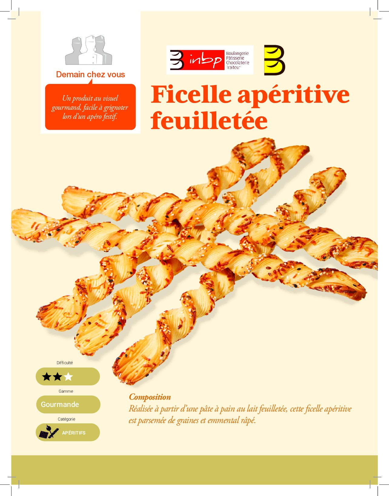 Ficelle apéritive feuilletée