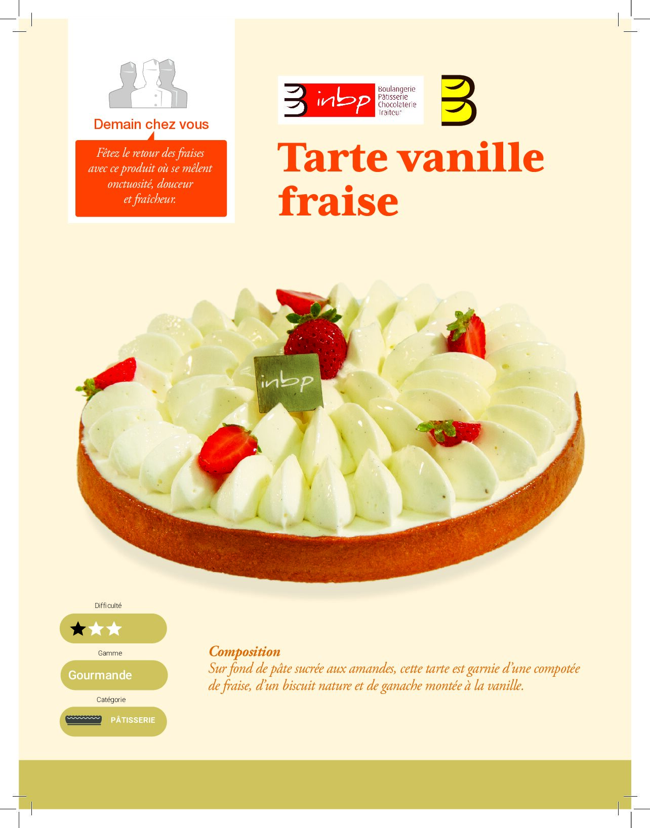 Tarte vanille fraise