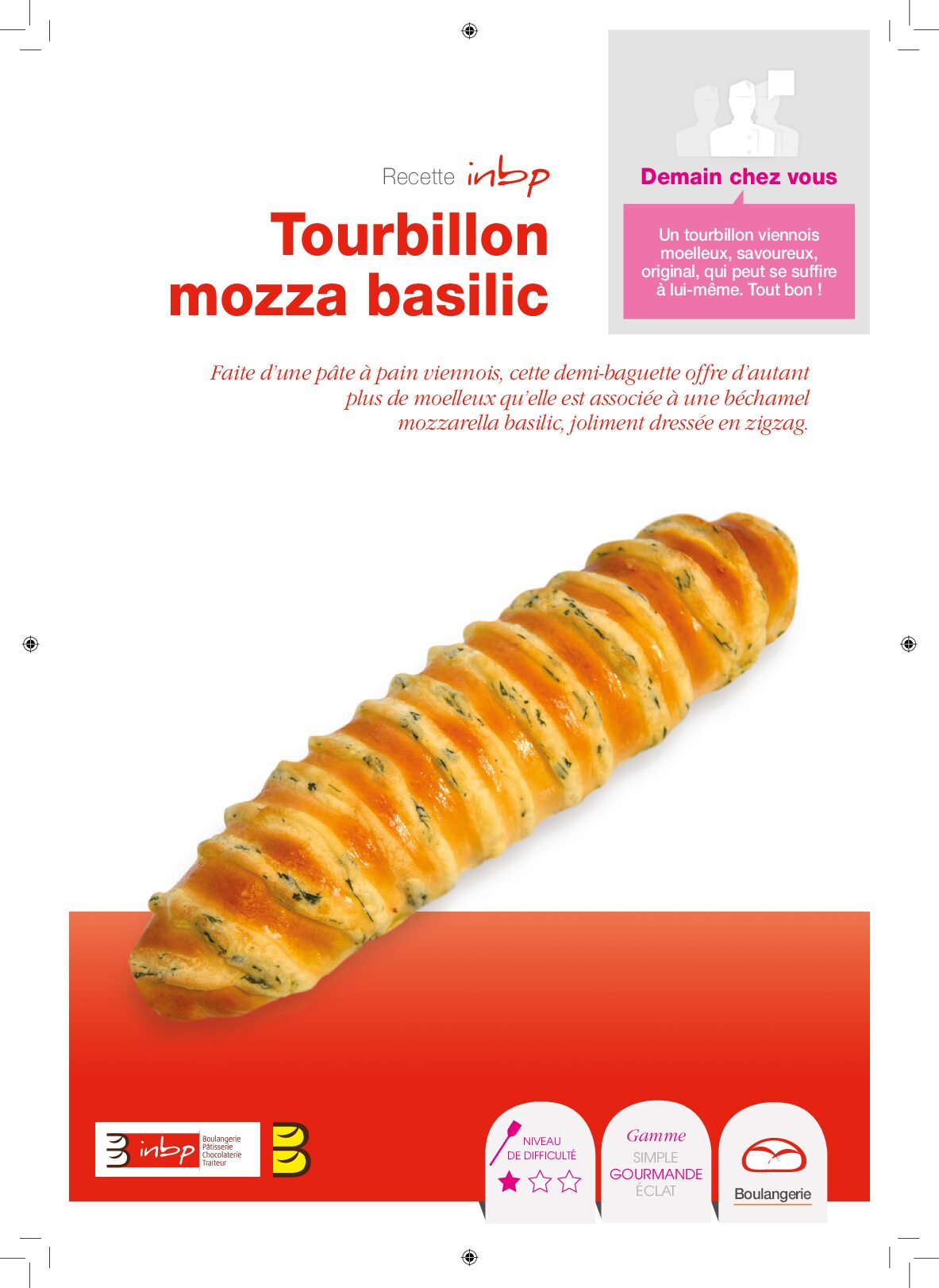 Tourbillon mozza basilic