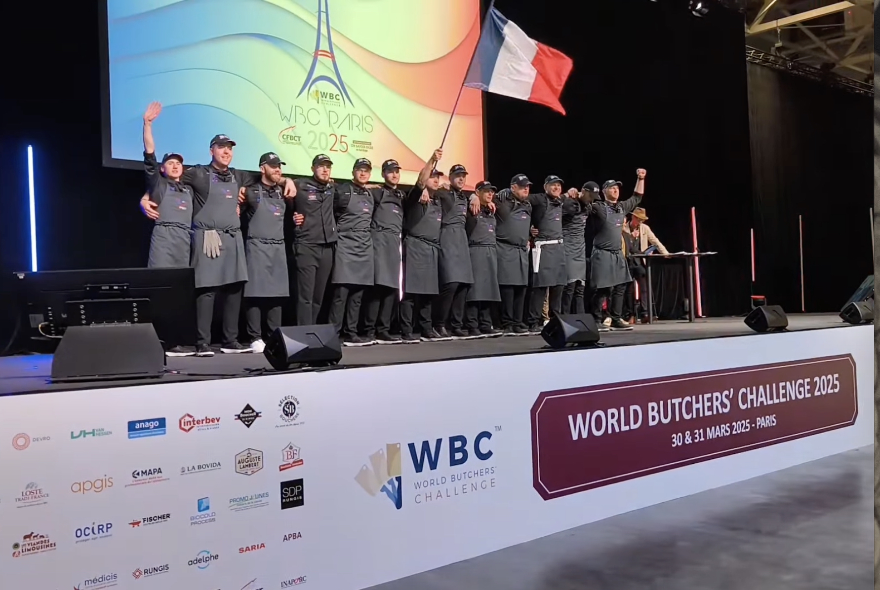 Boucherie : l’équipe de France remporte le World Butchers Challenge