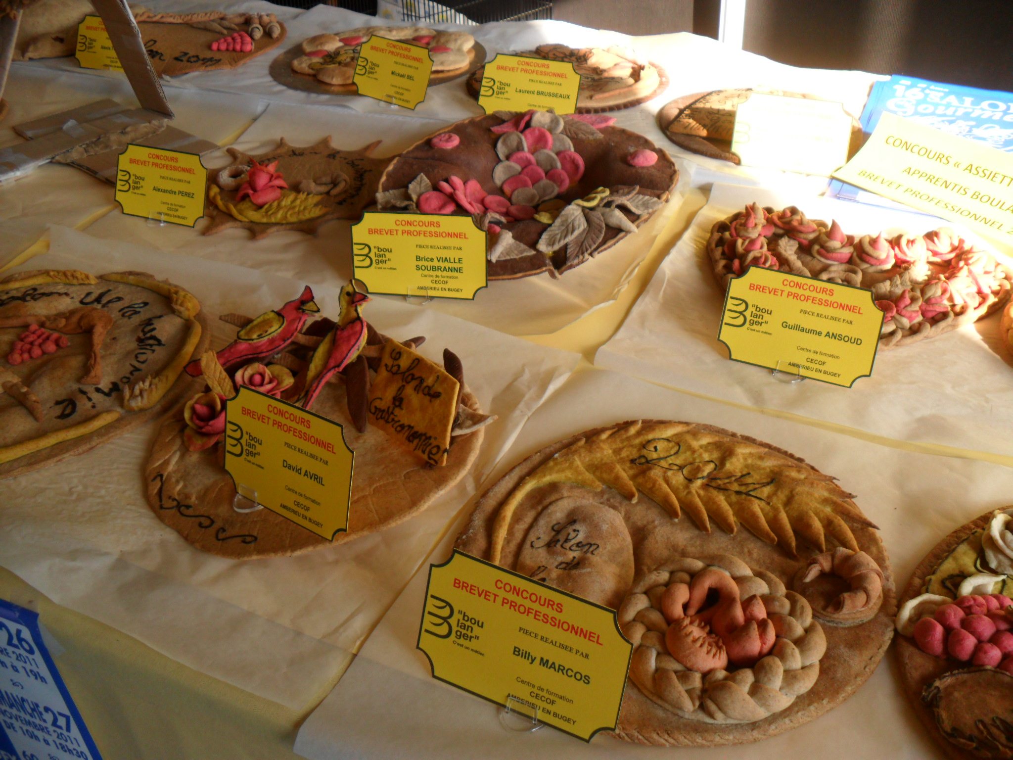 Concours boulangers au salon de la Gastronomie de Bourg en Bresse