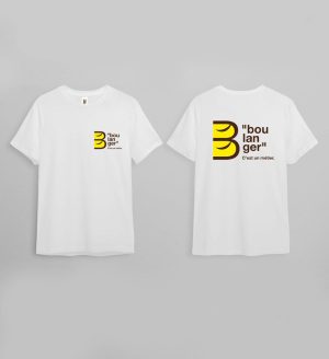 T-shirt BLANC <br><span class="color2">« Boulanger c’est un métier »</span>
