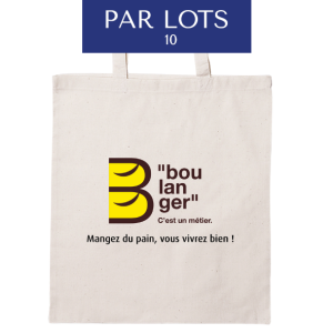 Lot de Tote bag <br><span class="color2">"Boulanger c'est un métier"</span>