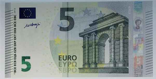 Le nouveau 5 euros série « Europe » : un billet plus moderne, plus sûr et plus résistant